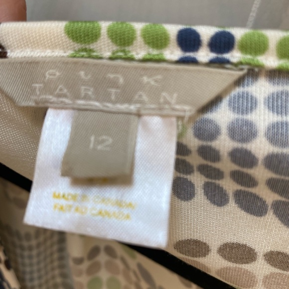 Pink Tartan geometric wrap dress - Picture 4 of 5